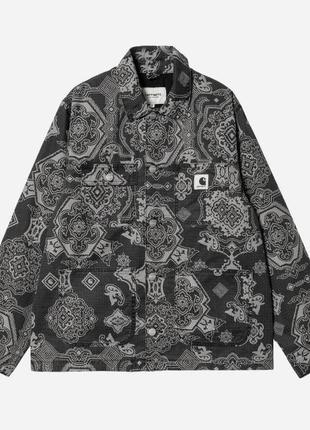 Куртка женская carhartt wip w' irving coat verse print/black