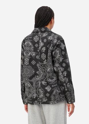 Куртка женская carhartt wip w' irving coat verse print/black3 фото