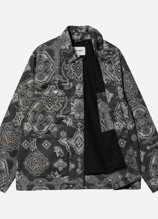 Куртка женская carhartt wip w' irving coat verse print/black4 фото