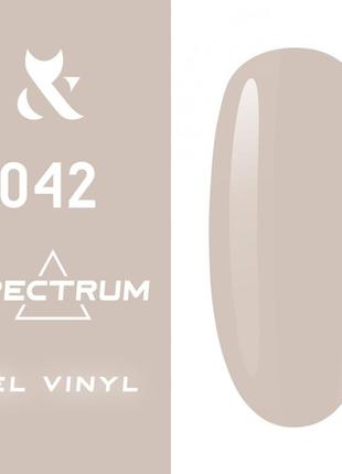 Гель-лак f. o. x spectrum gel vinyl №042 (сіро-бежевий) 7 мл