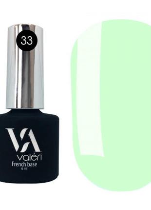 Kaмyфлиpyющaя бaзa valeri french base 33, мятная, 6 мл