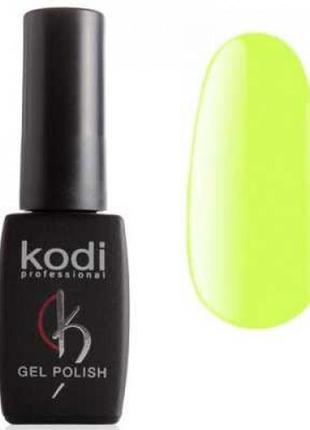 Гель-лак kodi № 110 br (неоновий лимонно-жовтий), 8 мл