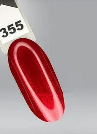 Гель-лак oxxi professional № 355 (красный с шиммером), 10 мл