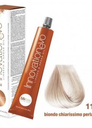 Стойкая краска для волос bbcos innovation evo hair color cream № 11/02 блондин очень светлый натуральн, 100 мл1 фото