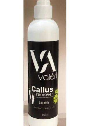 Щелочной пилинг для педикюра valeri callus remover lime, 250 мл