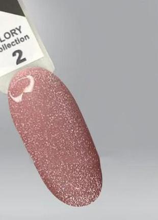 Гель-лак glory oxxi 2 (персиково-розовый с шиммерами), 10мл