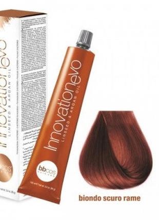 Стійка фарба для волосся bbcos innovation evo hair color cream no 6/4 темний мідний блондин, 100 мл