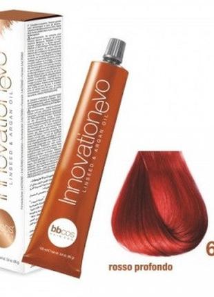 Стойкая краска для волос bbcos innovation evo hair color cream № 6000 красный интенсивный, 100 мл