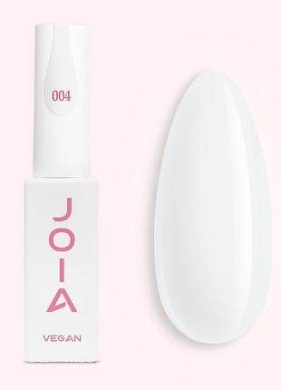 Гель-лак для нігтів joia vegan 004 (молочно-білий), 6 мл