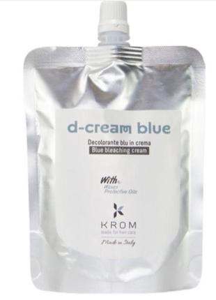 Білий знебарвлюючий крем з воском і захисними мастилами кром d-cream white, 250г