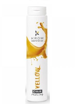 Маска-краска без аммиака krom k-color желтый, 250 мл
