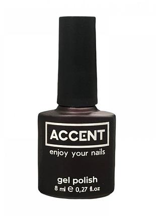 Топ без липкого слоя no wipe top coat with uv-filtres accent, 8 мл