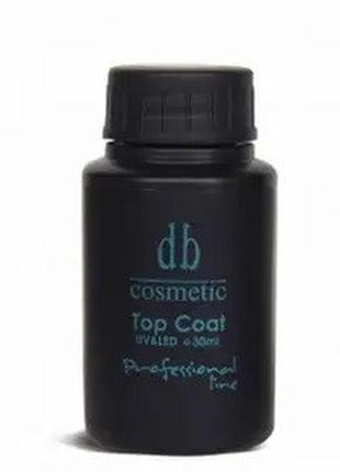 Топ без липкого шару db cosmetics prof line no wipe gloss top coat 949, 30 мл