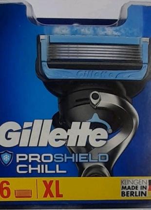 Змінні картриджі gillette fusion proshield chill 6 шт (оригинал)