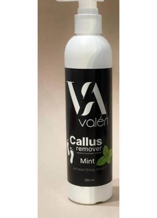 Щелочной пилинг для педикюра valeri callus remover mint, 250 мл