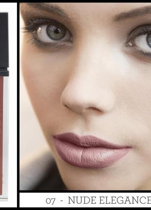 Помада матовая aden liquid lipstick 07 nude elegance , 7 мл