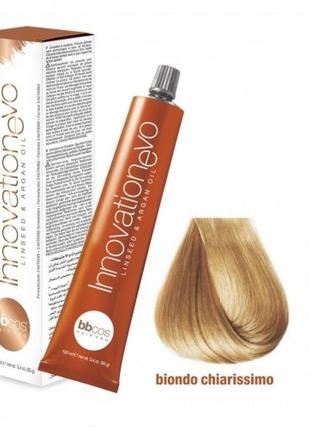 Стойкая краска для волос bbcos innovation evo hair color cream № 9/0 очень светлый блондин, 100 мл