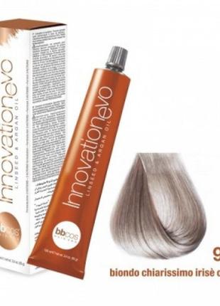 Стойкая краска для волос bbcos innovation evo hair color cream № 9/21 блондин очень светлый фиолетовый, 100 мл