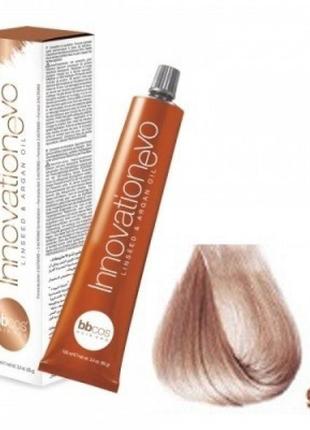 Стійка фарба для волосся bbcos innovation evo hair color cream № 9/26 блондин дуже світлий рожевий, 100 мл