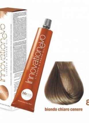 Стойкая краска для волос bbcos innovation evo hair color cream № 8/01 светлый блондин, 100 мл