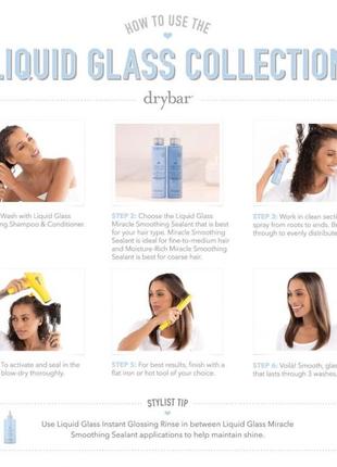 Спрей для густоти, захисту та відновлення волосся - drybar - liquid glass miracle smoothing sealant, 10 мл dry bar4 фото