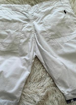 Чоловічі стильні шорти з відворотом від ralph lauren\р. xl-50-52\нові\білі6 фото