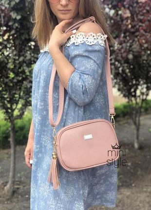 Сумка на длинной ручке cross-body сумочка трендовая и стильная кроссбоди6 фото