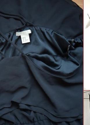 Роскошное длинное шифоновое платье р.l/xl h&m, на подкладке4 фото