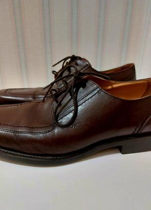 Классические мужские туфли geox кожаные 43.5-44 мужественные туфлы кожаные3 фото