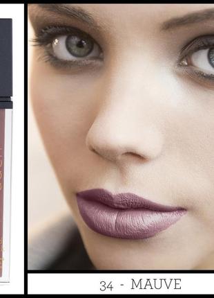 Помада матова aden liquid lipstick 34 mauve, 7 мл