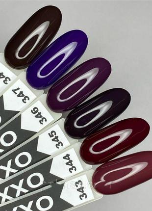 Гель-лак oxxi professional № 344 (темно-бордовый), 10 мл