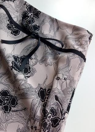 Красивая летняя юбка миди из натуральной ткани6 фото