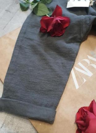 Zara трикотажні штанці на котоновій підкладці, шнурочки робочі,  на попці 2 полоси6 фото