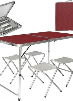 Столик раскладной для пикника  folding table алюминиевый4 фото