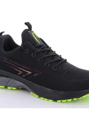 Кросівки чоловічі bonote р.46 чорні текстиль