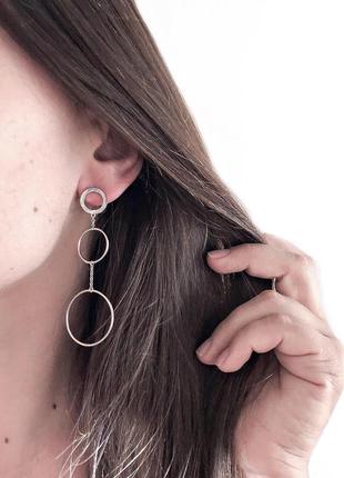 Срібні сережки