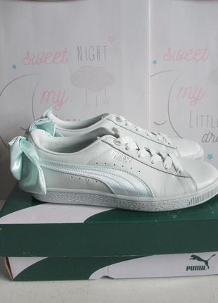 Кроссовки puma basket bow wns 367319 03 оригинал европа германия6 фото