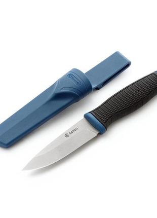 Нож туристический с ножнами ganzo g806-bl синий