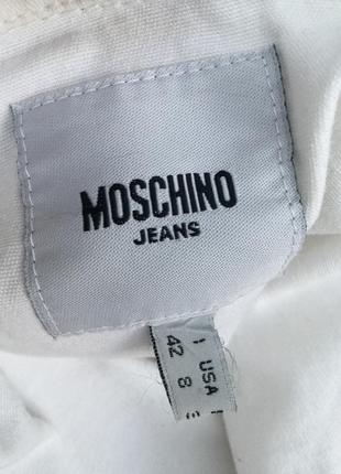 Вінтаж,джинс білий жакет,піджак,куртка з вишивкою,блейзер,люкс бренд,оригінал7 фото