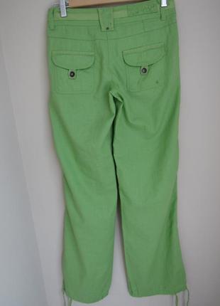 Льняные брюки ,хлопковые штаны cache cache p.36 летние штаны2 фото