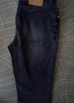 Завышенные стильные джинсы (низ обрезан), размер (46-48)2 фото