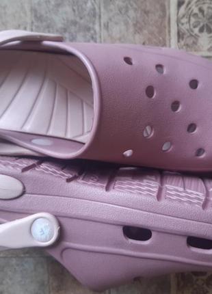 Крокси / сабо жіночі гнучкі  fogo, рожеві, розміри 37-40.