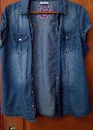Крутой джинсовый жилет с вышивкой ручная работа бохо размер l1 фото