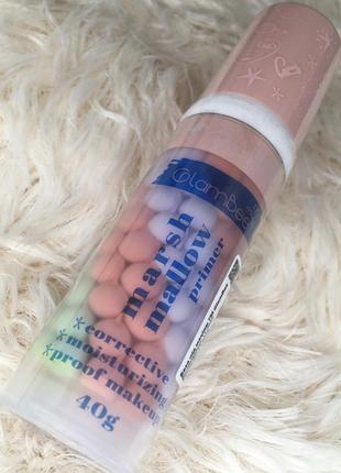 База под макияж glambee marshmallow primer праймер с сиянием основа для лица с шариками шарики
