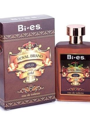 Туалетная вода для мужчин bi-es royal brand gold 100 ml