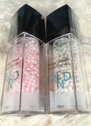 Зволожувальний зволожуючий праймер під макіяж база для стійкого макіяжу вирівнювання тону обличчя з кульками кульки patricia ledo trend pearl primer