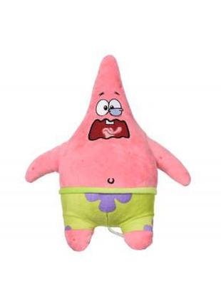 М'яка іграшка sponge bob exsqueeze me plush patrick burp зі звуком (eu690903)