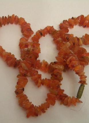 Винтажные бусы янтарь калининград №1996 фото