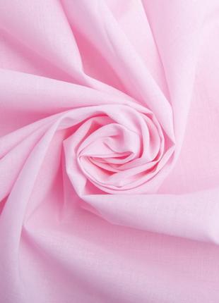 Ткань батист однотонная розовая