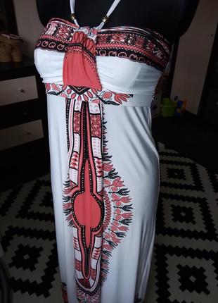 Літнє плаття сарафан в підлогу. розмір s-m1 фото